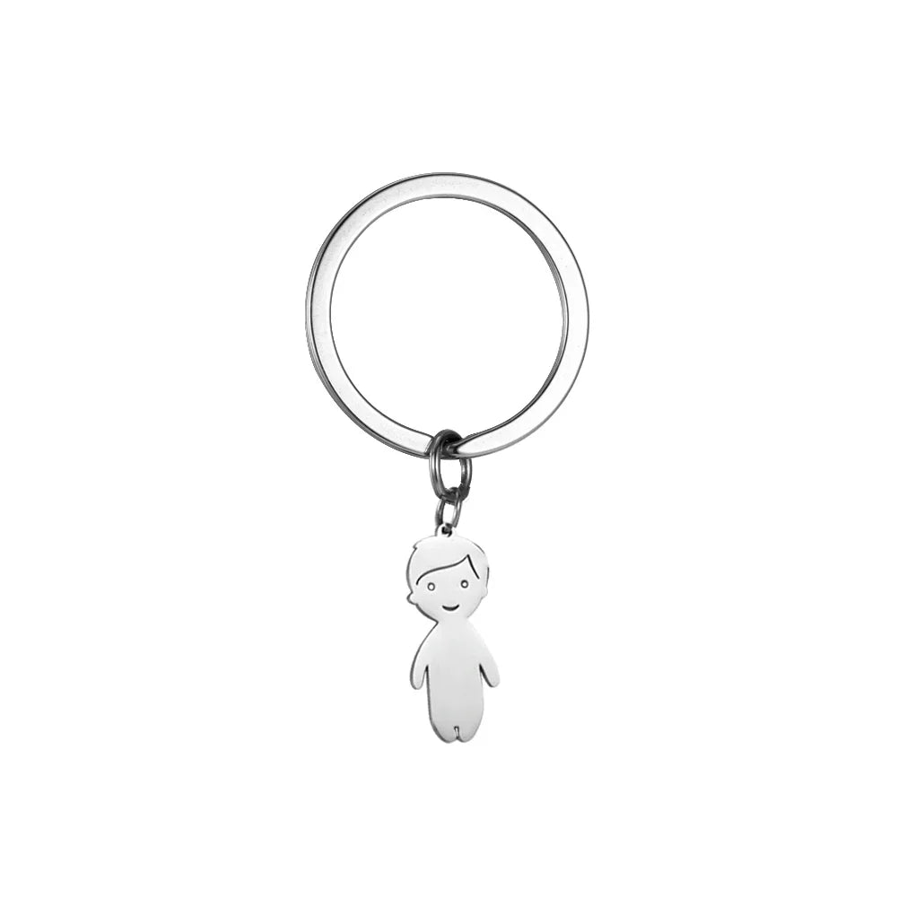 Personalized Kids & Family Keychain – Custom Name Key Chain for Mother’s Day, Couples, Boys, Girls, Pets, Mom, Dad, Baby Gift