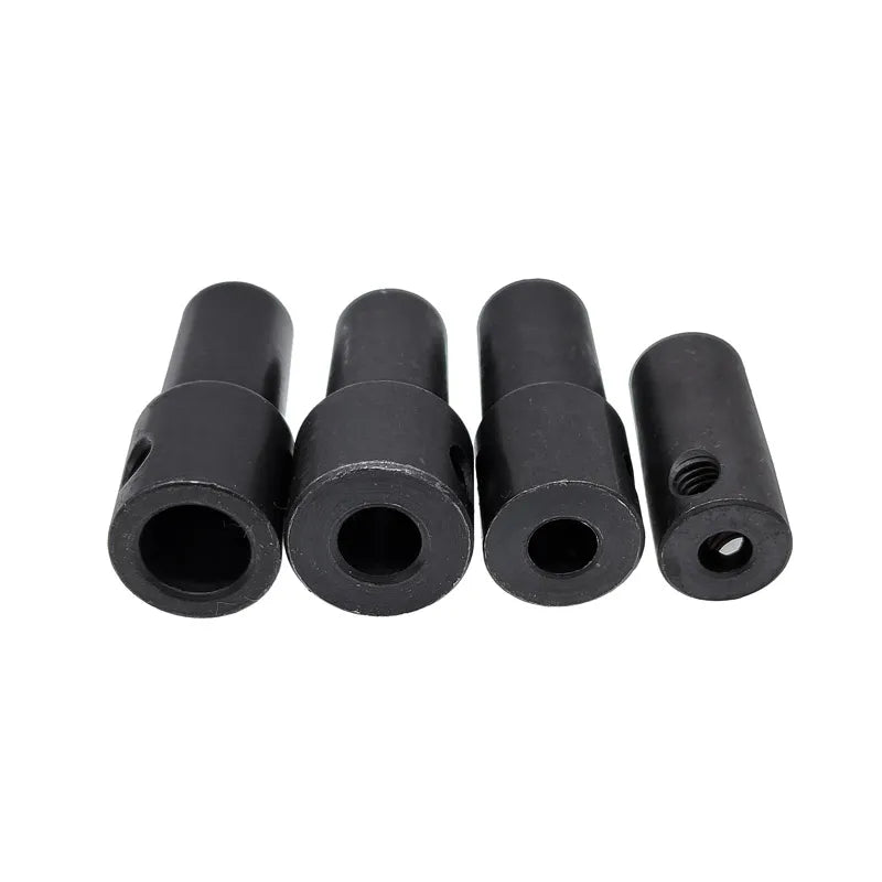 JT0 B10 B12 Adapter Connecting Rod – Steel & Copper Drill Chuck Shaft Sleeve, 4mm to 12mm Coupling