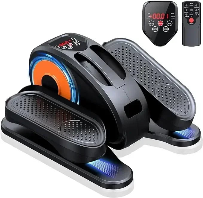 Quiet & Portable Elliptical Machine – Electric Seated Pedal Exerciser with Remote Control, 12 Adjustable Speeds