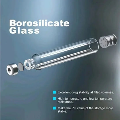10/30/50pcs 3ml Insulin Cartridges — Sterile Disposable Cassette Bottles with Independent Packaging Sleeves for Injection