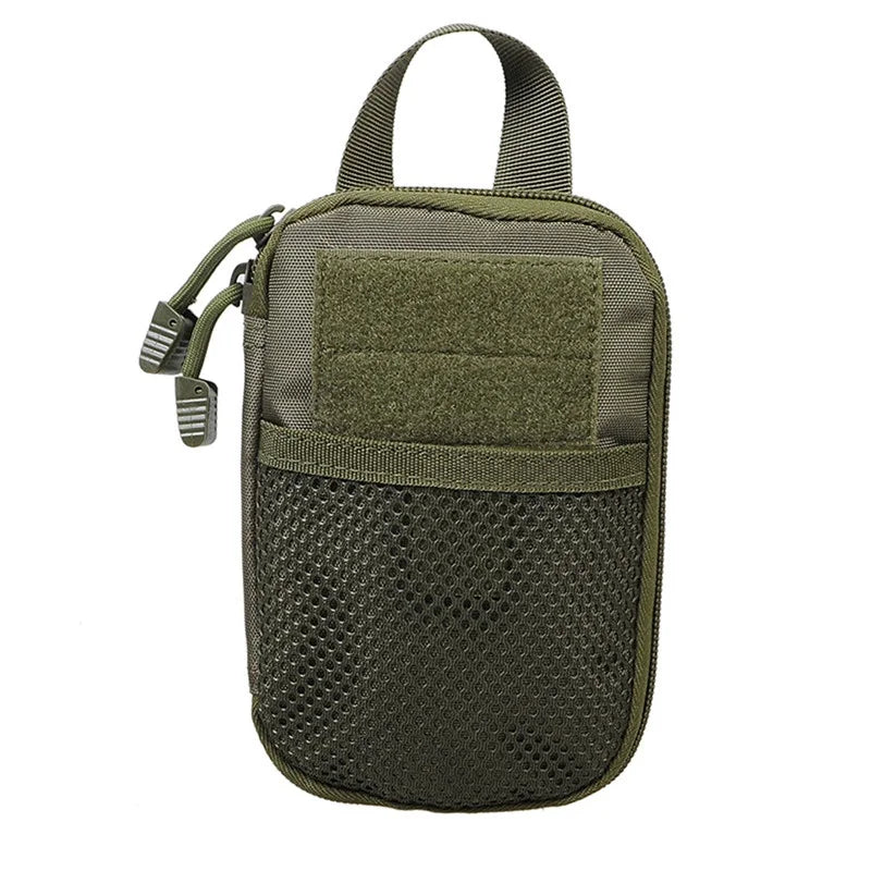 Military Tactical EDC Molle Pouch: Small Medical Waist Pack for Hiking and Hunting - Army Outdoor Sports Bag with Mobile Phone Holder