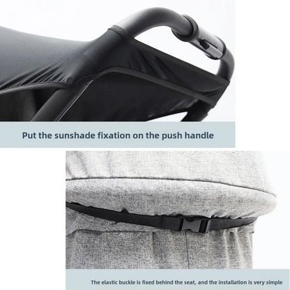 Universal Baby Stroller Sun Shade - UV Protection Canopy Cover for Infant Prams & Car Seats