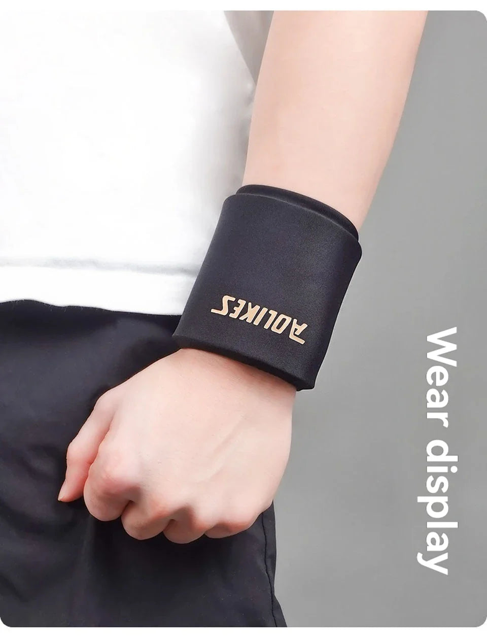 AOLIKES Wrist Ice Pack Wrap – Reusable Cold & Hot Gel Brace for Pain Relief and Injuries