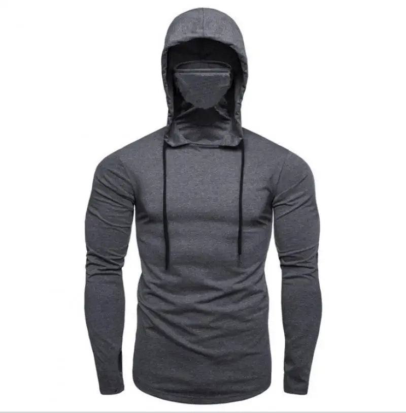 Men’s 2026 Solid Color Hooded Sweatshirt – Lightweight Long Sleeve Fitness Hoodie (M–5XL)