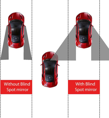 2pcs 360° Adjustable Car Blind Spot Mirrors – HD Convex Rear View Mirror for SUV & Parking