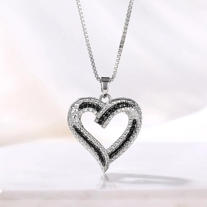 Heart Pendant Necklace - Elegant Hollow Design Jewelry Gift for Mother’s Day, Best Friends & Special Occasions