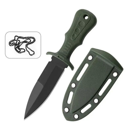 New Outdoor Camping Stainless Steel Knife – EDC High Hardness, Sharp Fruit Knife for Wilderness Survival & Self-Defense