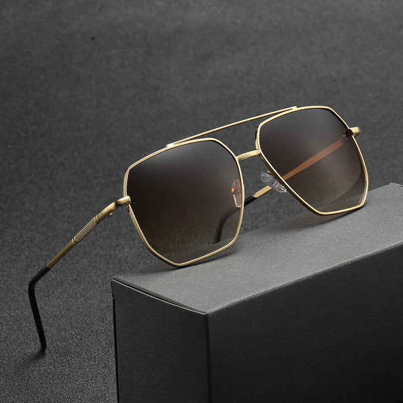 2024 Luxury Polarized Sunglasses for Men — High-End Square UV400 Driving Eyewear & Fashion Travel Sun Glasses