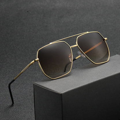 2024 Luxury Polarized Sunglasses for Men — High-End Square UV400 Driving Eyewear & Fashion Travel Sun Glasses