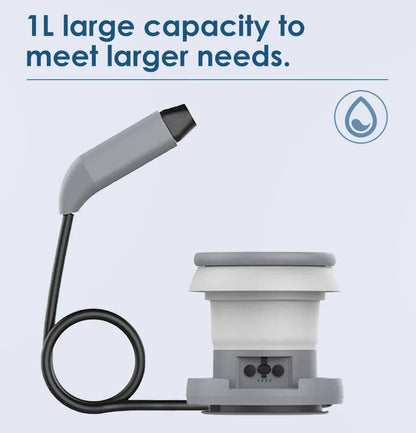 WOWER Portable Foldable Bidet – 1L Travel Toilet Sprayer with Light for Camping & Hiking