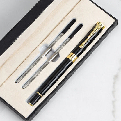 Luxury Metal Ballpoint Pen Gift Set — School, Business & Office Signature Roller Pen, Student Stationery Supplies
