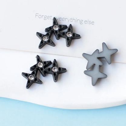 WFFNNKC 10Pcs Kawaii Rhinestone Star Flatback Resin DIY Accessories – Wedding, Scrapbooking, Hairpin, Jewelry & Brooch Decor