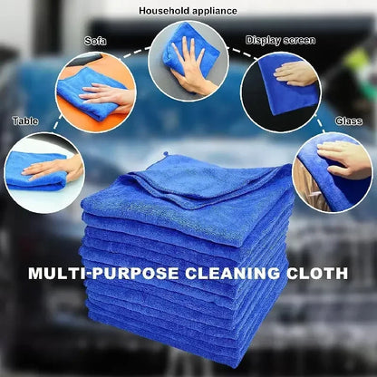 Microfiber Cleaning Cloths – Lint-Free, Reusable, Super Absorbent Towels for Car, Window & General Cleaning