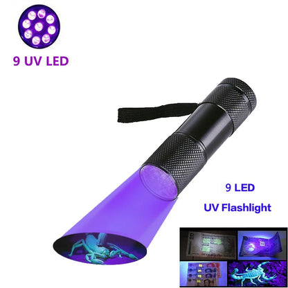 100 LED UV Flashlight 395NM – Black Light Torch for Dog Urine, Pet Stains & Bed Bug Detection