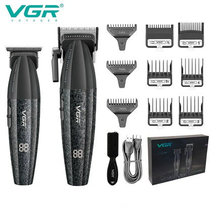 VGR V-640 Hair Trimmer – Professional Electric Hair Clipper, 9000 RPM Metal Trimmer for Men, Barber Hair Cutting Machine