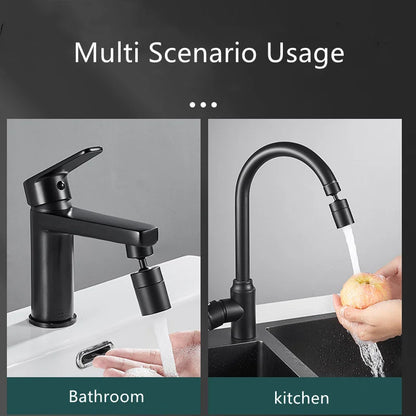New 2-Mode Kitchen Faucet Spray Head – Adjustable 360° Rotary Splashback Nozzle & Aerator Filter