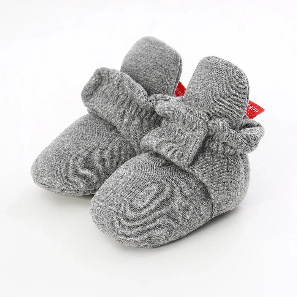 Meckior Baby Socks Shoes – Star Toddler First Walkers Booties, Soft Cotton Anti-Slip Shoes for Boys and Girls