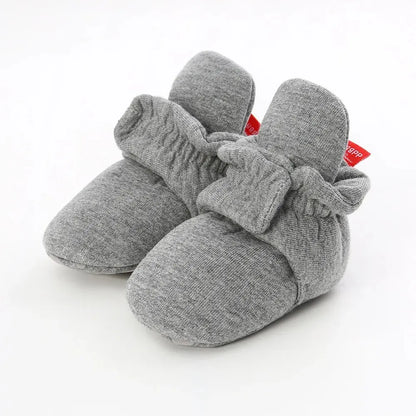 Meckior Baby Socks Shoes – Star Toddler First Walkers Booties, Soft Cotton Anti-Slip Shoes for Boys and Girls
