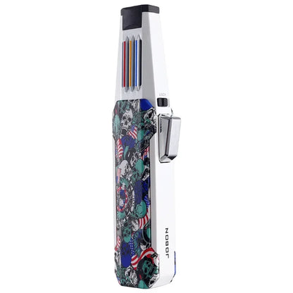 New JOBON Windproof Pen Jet Butane Lighter — Metal Airbrush Torch for Cigar, BBQ & Kitchen