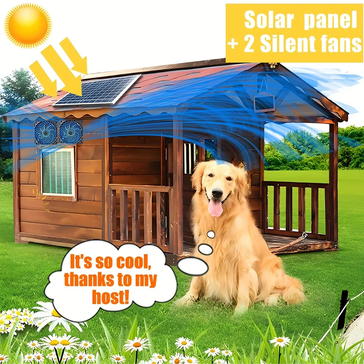 Heat Dissipation Solar Exhaust Fan Kit - 10W/15W Dual Fan Ventilation for Greenhouses & Chicken Coops