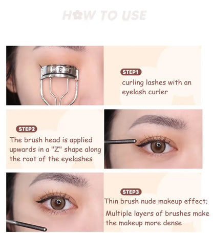 Judydoll Waterproof Silk Fiber Mascara – Black Long Curling Lash Extensions for Sexy Eyes Makeup