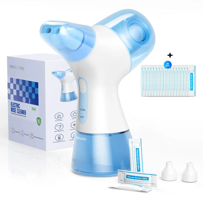 Nasal Irrigation System Sinus Rinse Machine – Water Tank & Waste Collection Nose Cleaner for Sinus Care, Allergy Relief & Deep Nasal Cleaning