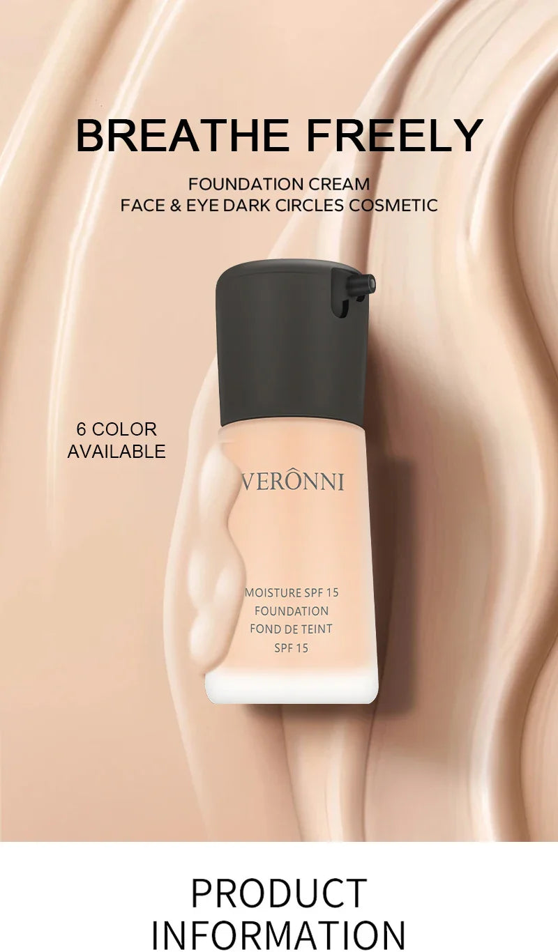 Matte Liquid Foundation – Full Coverage BB Cream with Oil Control, Waterproof & Long-Lasting Natural Face Base
