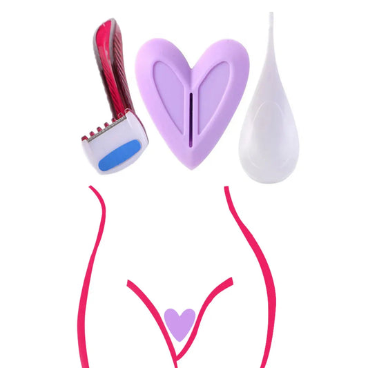 Women’s Bikini Shaving Stencil — Precision Razor for Female Pubic Hair Removal