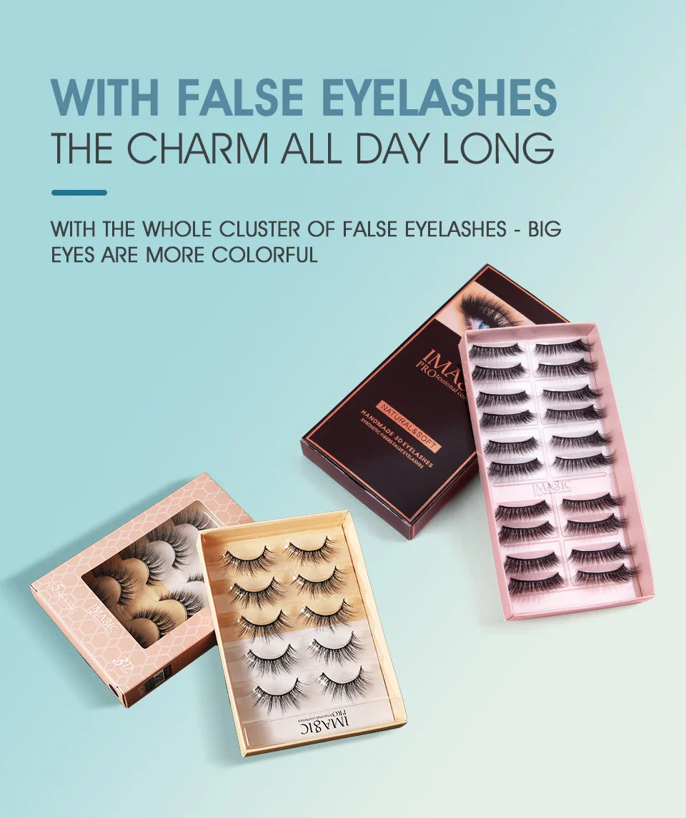 IMAGIC 5ml False Eyelash Extension Glue — Waterproof, Fast-Dry, Long-Lasting Transparent Eyelash Primer Tool with No Irritation