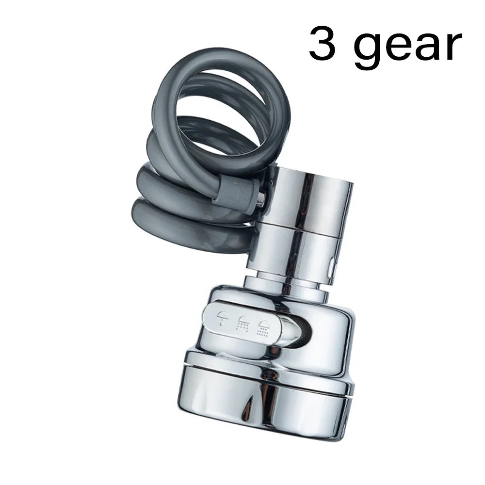 3-Mode Rotating Sink Faucet – 360° Water-Saving Filter Extension for Kitchen