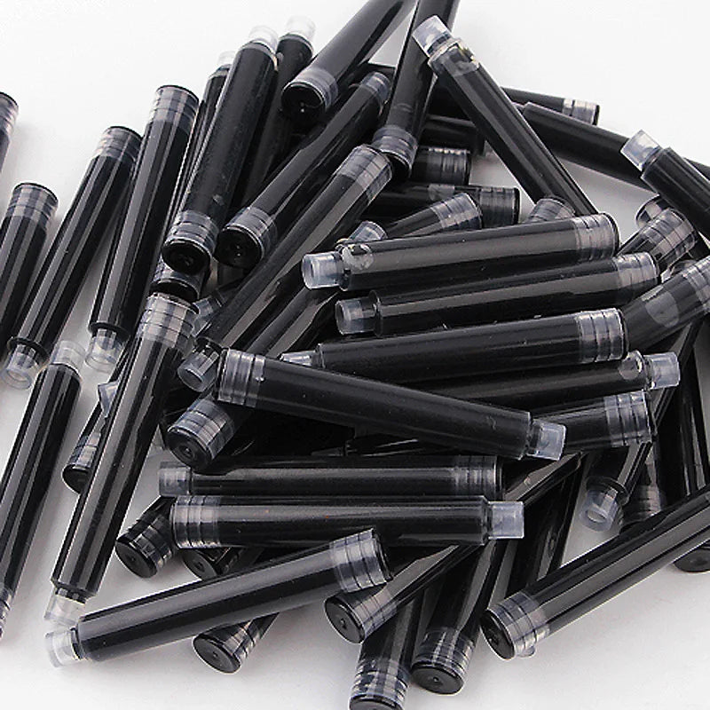 12-36PCS Colourful Ink Sac Fountain Pen Refills 3.4mm - Refillable Ink Cartridges for Drawing, School & Office Use