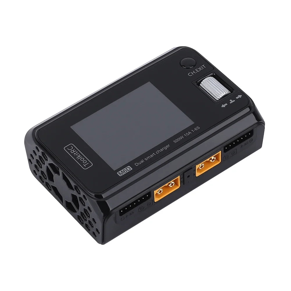 ToolkitRC M6D V3 500W 15A Dual Channel Smart Charger Discharger for 1-6S LiPo FPV Batteries