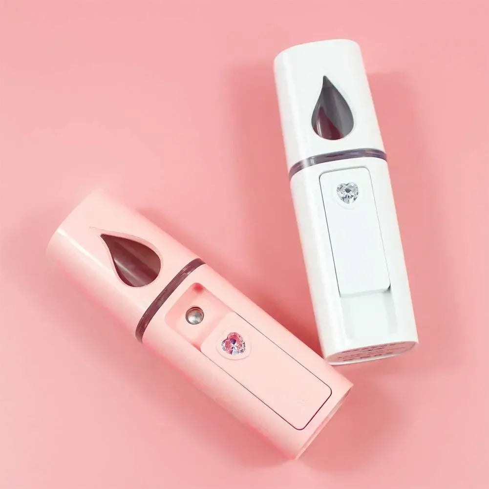 Handheld Nano Facial Mist Sprayer — Hydrating Face Steamer & Eyelash Extension Cleaner