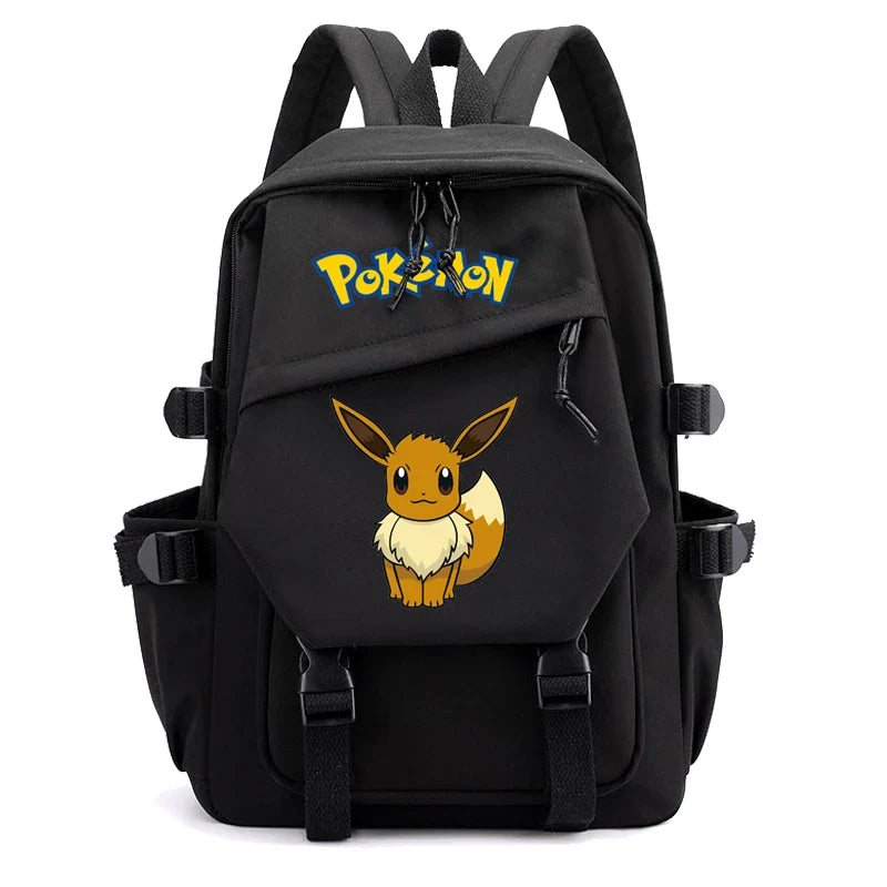 Pokemon Waterproof Women’s Backpack – Pikachu, Gengar, Snorlax Schoolbag for Girls & Students