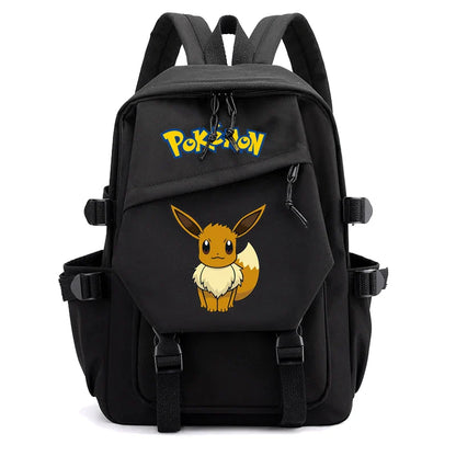 Pokemon Waterproof Women’s Backpack – Pikachu, Gengar, Snorlax Schoolbag for Girls & Students