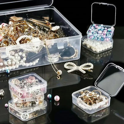 Durable Transparent Plastic Storage Box – 14/30 Compartments Organizer for Jewelry & Small Items