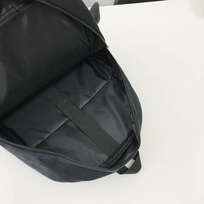 New Fashion Women's Backpack — High-Quality Large Capacity Computer Bag with Cartoon Pattern, Soft Fabric Shoulder Handbag