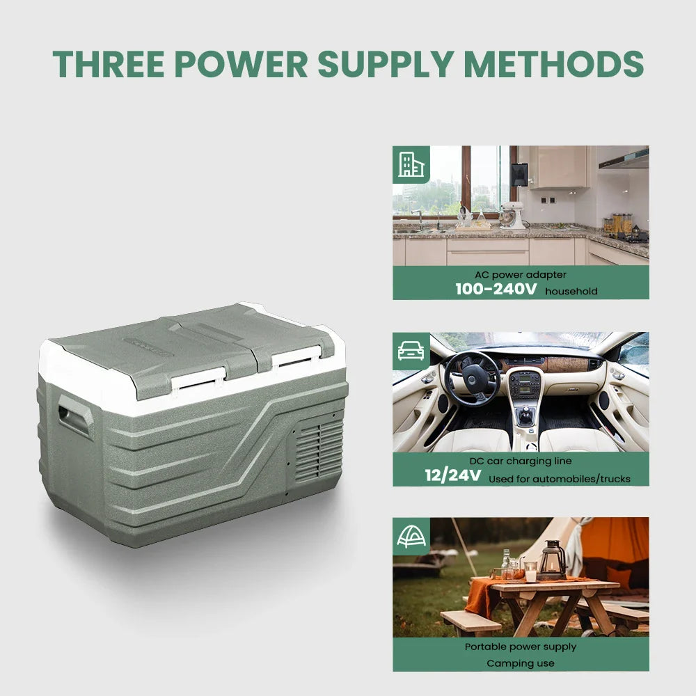Alpicool NLS 20L/30L/40L Portable Car Refrigerator – 12V Mini Fridge Freezer with Compressor for Camping, Travel & Outdoor Use