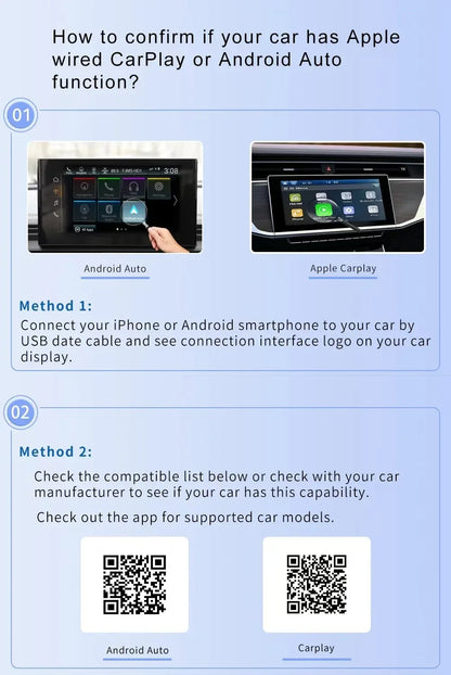 New 2-in-1 Wired to Wireless CarPlay & Android Auto Adapter – Smart Box with 5GHz WiFi, Fast Plug & Play Connection