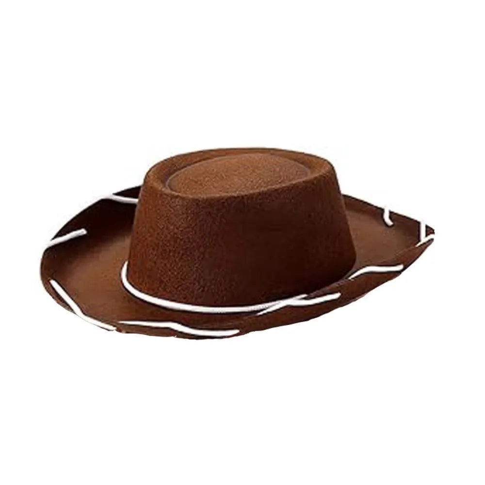 Adjustable Western Cowboy Hat for Kids – Felt Cosplay, Costume Prop, Cowgirl & Princess Party Hat