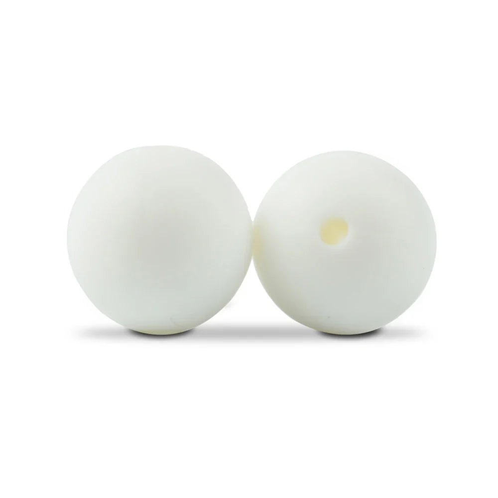 LOFCA Silicone Round Beads 20pcs - 9/12/15mm DIY Jewelry Making Beads for Bracelets, Keychains & Necklaces