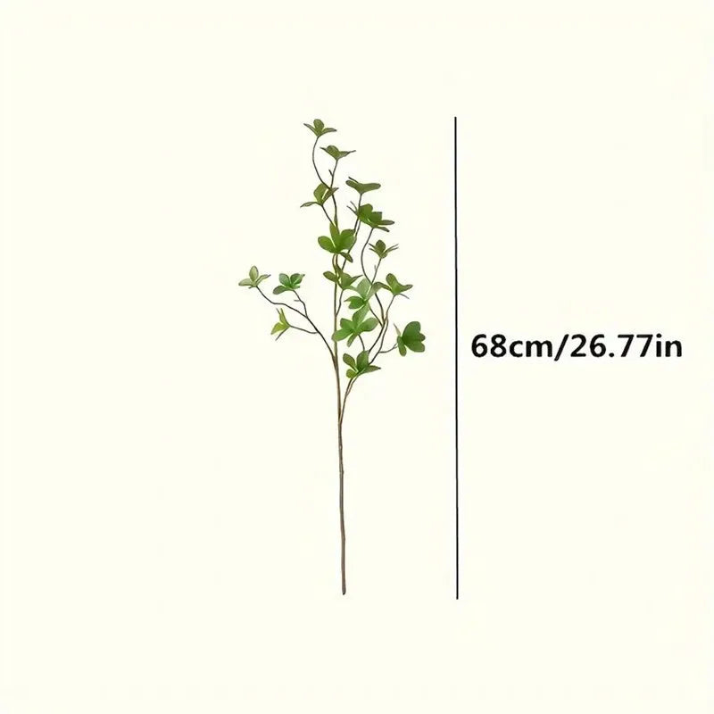 Real Touch Gel Artificial Green Plant Branch – Simulation Decorative Plant for Home, Office, Hotel & Wedding Party Decor