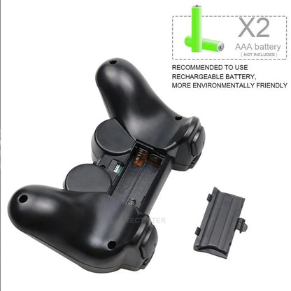 Wireless Gamepad for Sony PS2 – Controller with Double Vibration Shock Joystick for PlayStation 2 & USB PC
