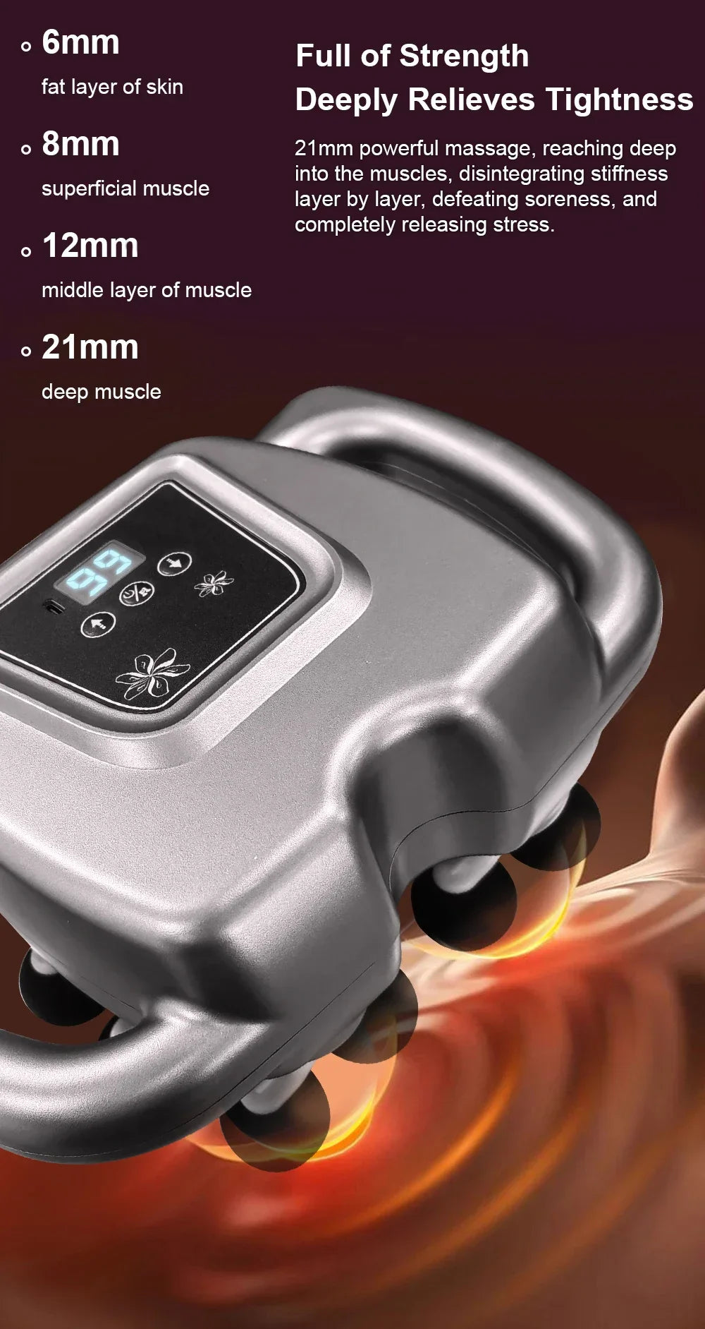 Fascia Gun Muscle Massager – High-Frequency Electric Massage Gun for Back, Shoulders, Legs & Waist, Professional Body Relaxation