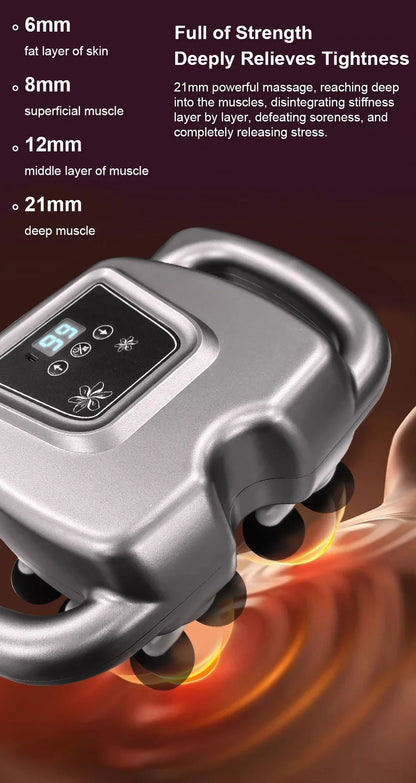 Fascia Gun Muscle Massager – High-Frequency Electric Massage Gun for Back, Shoulders, Legs & Waist, Professional Body Relaxation