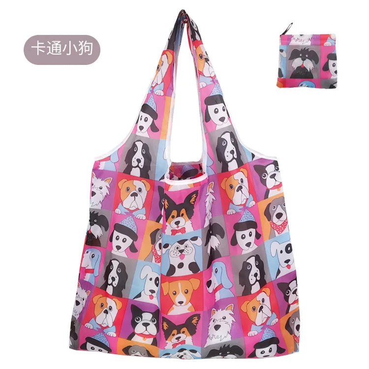 Large Foldable Reusable Shopping Tote Bag – Eco-Friendly Grocery & Beach Storage Shoulder Bag, Multi-Purpose Carry Pouch