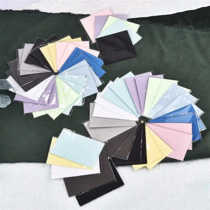 50pcs Silver Polishing Cloths 10x6.5cm & 8x8cm – Soft Cleaning Wipes for Necklaces, Rings & Jewelry Care