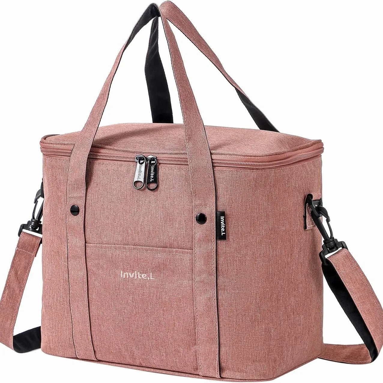 Insulated Lunch Bag for Men/Women | Reusable Large Cooler Box with Shoulder Strap | Camping Picnic Bag for Teenagers and Workers - 1pc