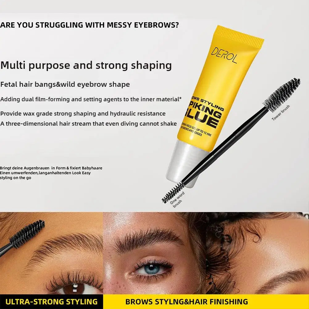 3D Eyebrow Styling Gel – Waterproof, Transparent, Quick Dry, Long-Lasting Brow Lifting Enhancer Makeup