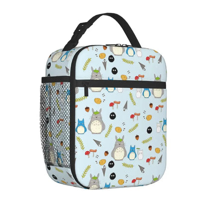 Totoro Miyazaki Anime Insulated Lunch Tote Bag – Portable Thermal Cooler for School & Office